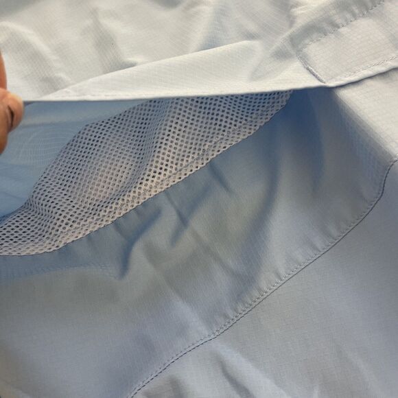 Columbia PFG Shirt Mens XXL Light Blue Tamiami Omni Shade Vented Hiking UPF 40 - Picture 8 of 9
